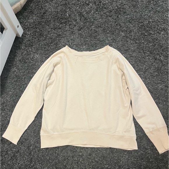 Current/elliott cream crew neck sweatshirt - Picture 1 of 8